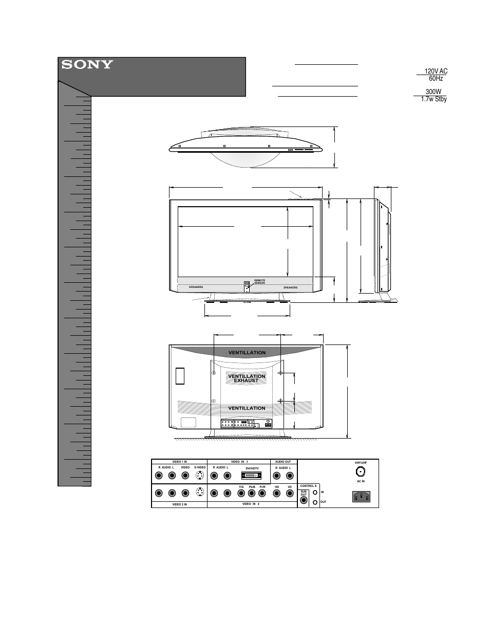 Sony KE-32TS2 User Manual | 1 page