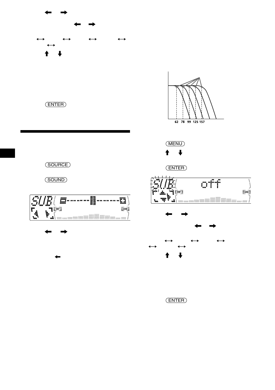 Adjusting the volume of the subwoofer(s) | Sony CDX-M670 User Manual | Page 22 / 108