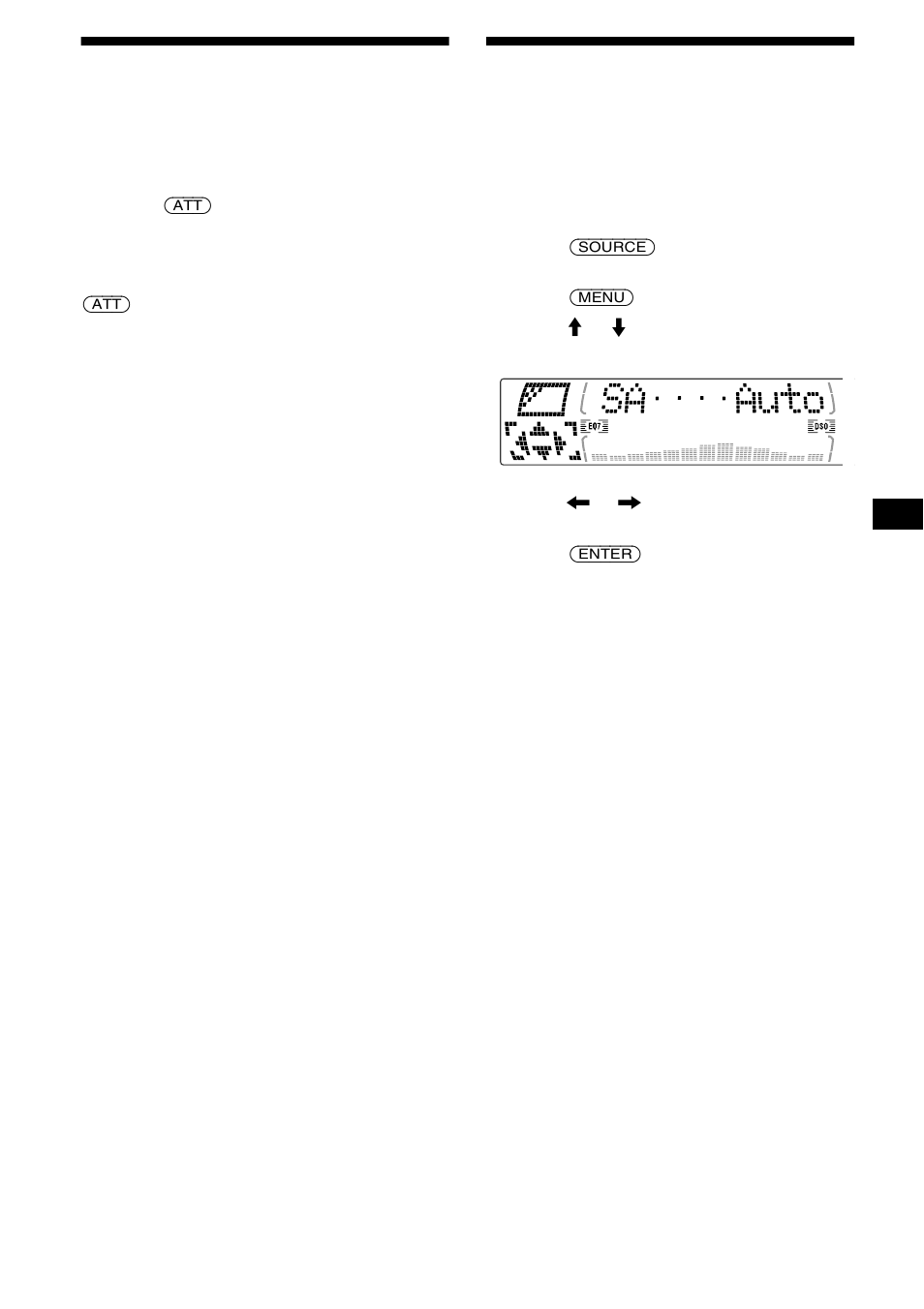 Quickly attenuating the sound, Selecting the spectrum analyzer, 25 quickly attenuating the sound | Sony CDX-M670 User Manual | Page 25 / 108