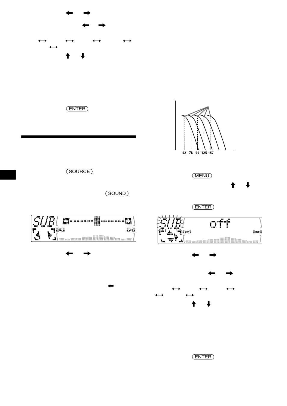 Réglage du volume du/des caisson(s) de graves | Sony CDX-M670 User Manual | Page 56 / 108