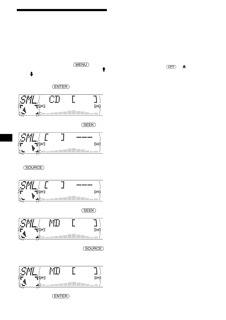 Lecture simultanée | Sony CDX-M670 User Manual | Page 64 / 108