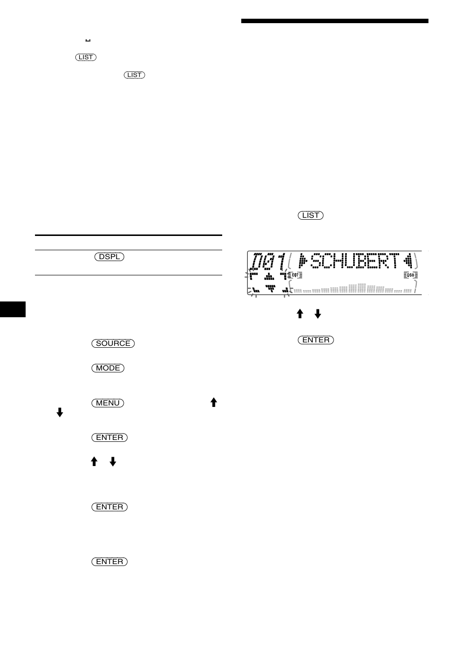 Localización de discos por nombre, Listado | Sony CDX-M670 User Manual | Page 82 / 108