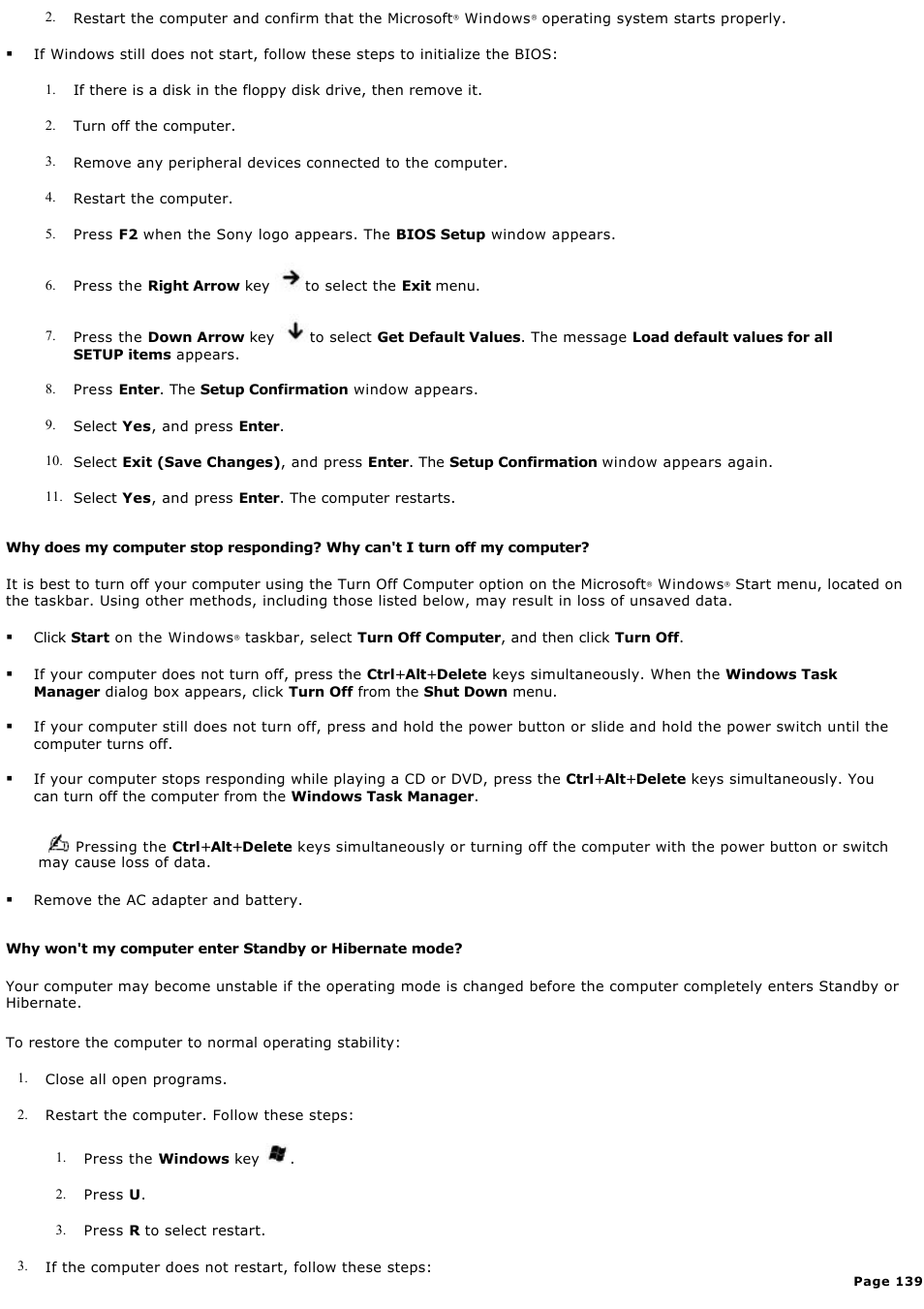 Sony PCG-V505BCK User Manual | Page 139 / 141