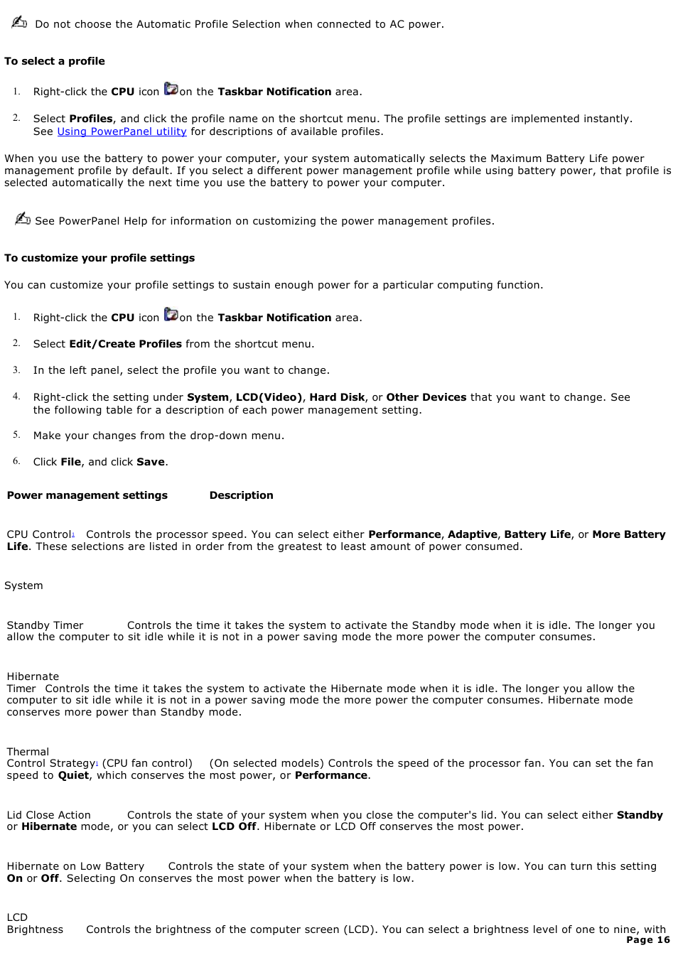 Sony PCG-V505BCK User Manual | Page 16 / 141