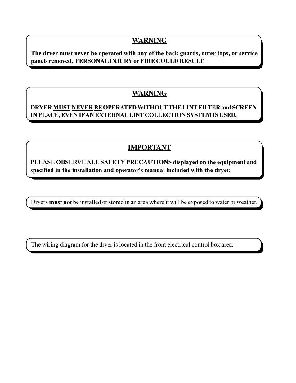 American Dryer Corp. MD-170 User Manual | Page 4 / 72