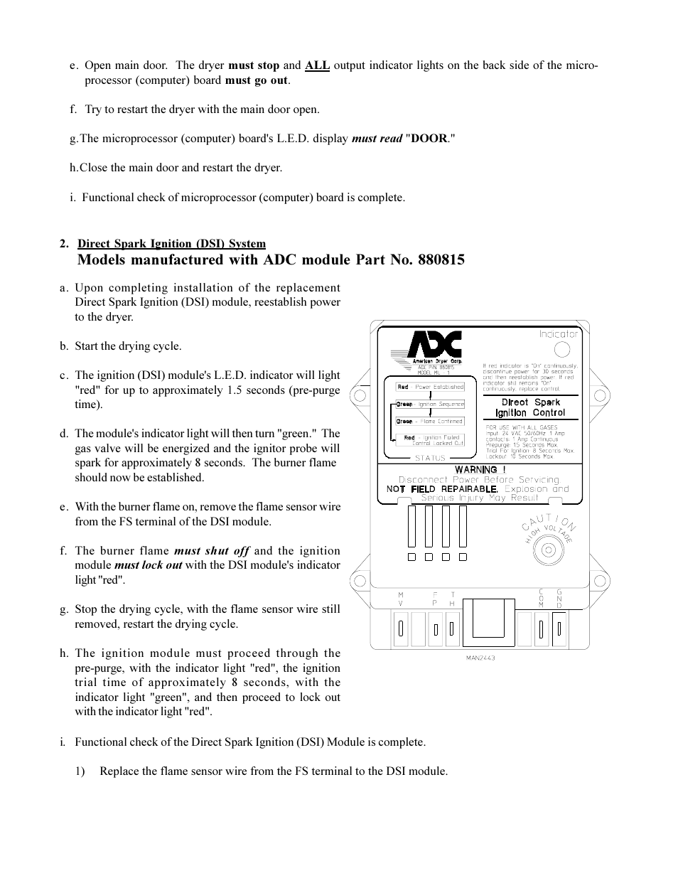 American Dryer Corp. MD-170 User Manual | Page 68 / 72