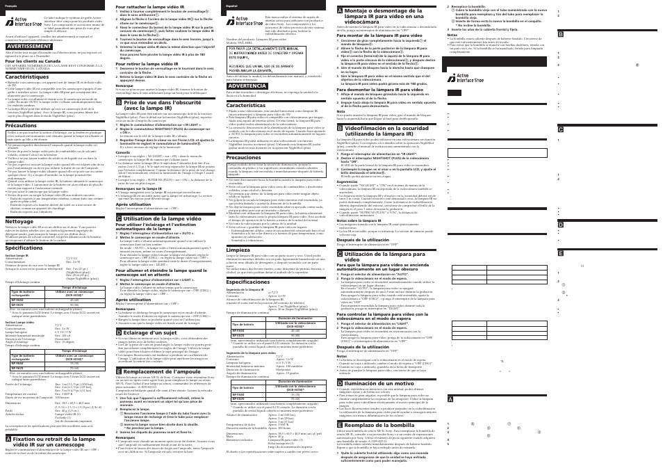 Sony HVL-HIRL User Manual | Page 2 / 2