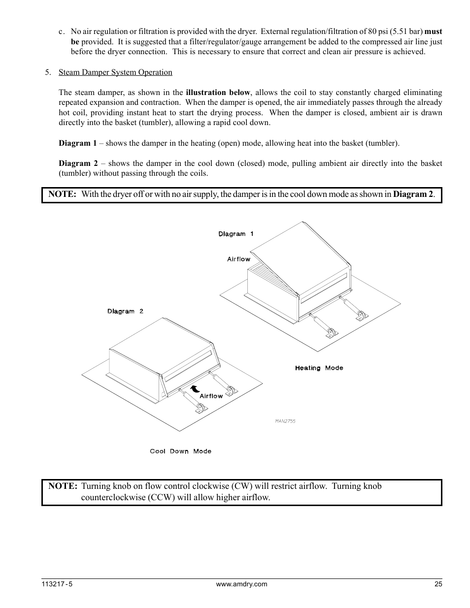 American Dryer Corp. AD/ML-310 User Manual | Page 25 / 54