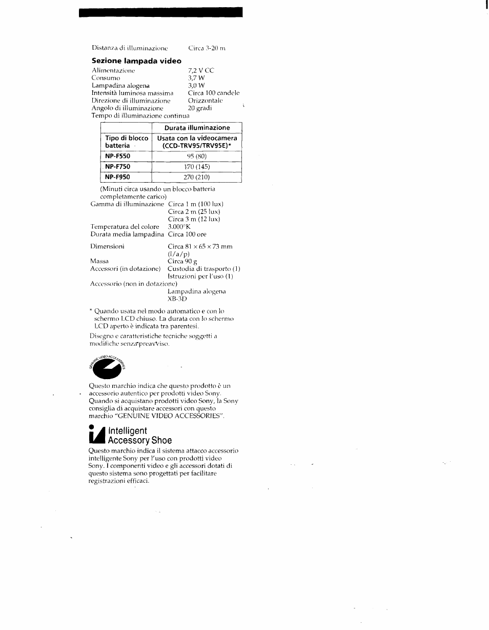 Intelligent accessory shoe | Sony HVL-IRH User Manual | Page 27 / 30