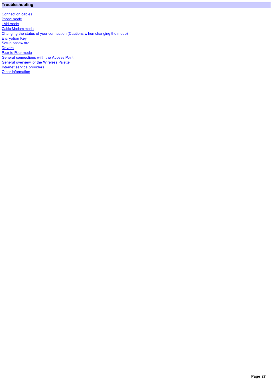 Troubleshooting | Sony PCWA-A200 User Manual | Page 27 / 61