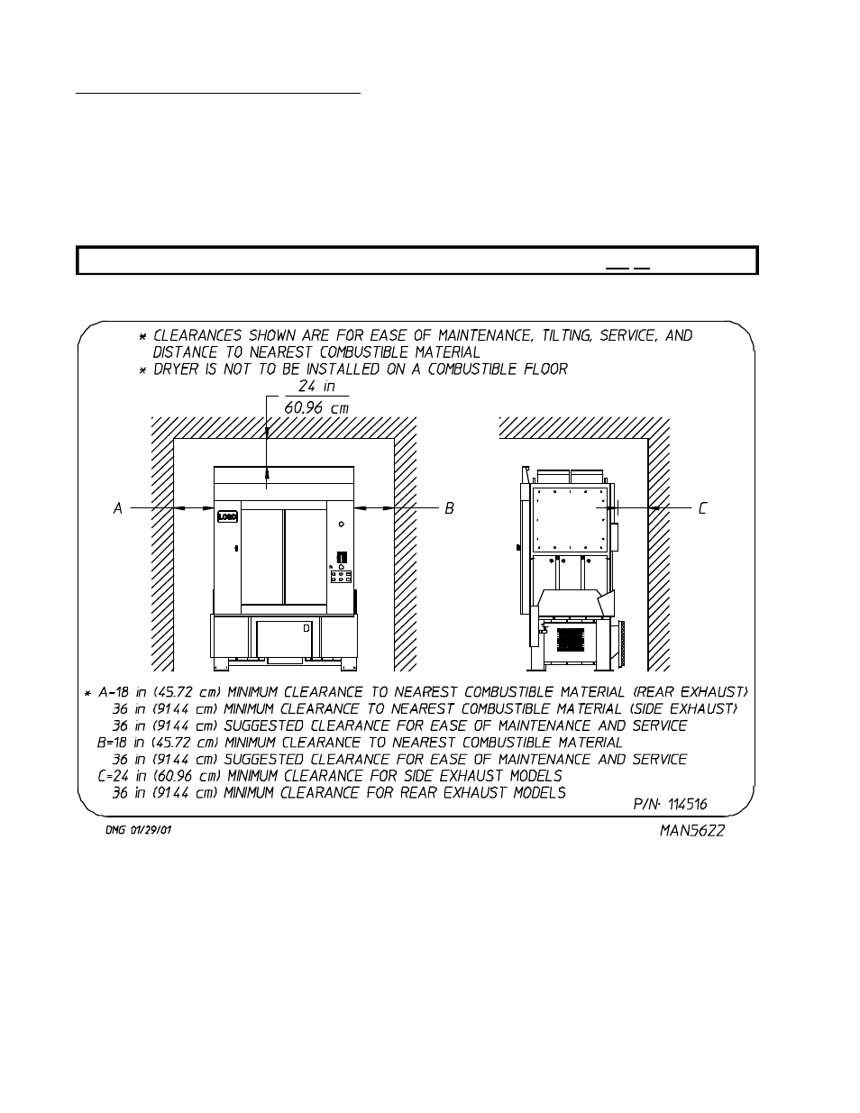 B. location requirements | American Dryer Corp. ML-310 User Manual | Page 18 / 81