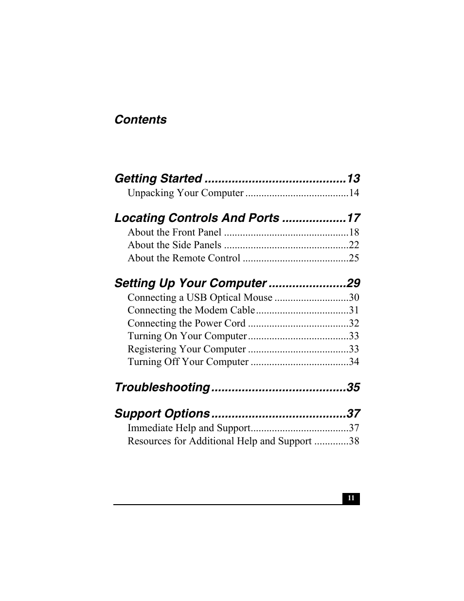 Sony PCV-W700G User Manual | Page 11 / 40