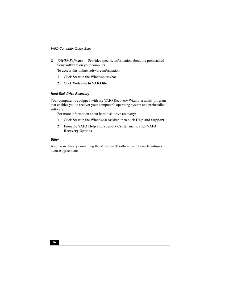Sony PCV-W700G User Manual | Page 16 / 40