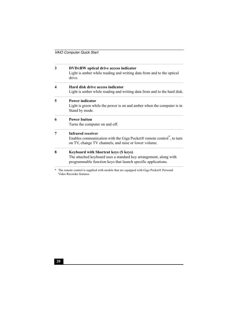 Sony PCV-W700G User Manual | Page 20 / 40