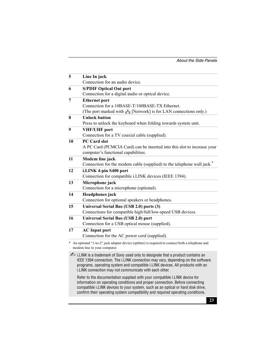 Sony PCV-W700G User Manual | Page 23 / 40