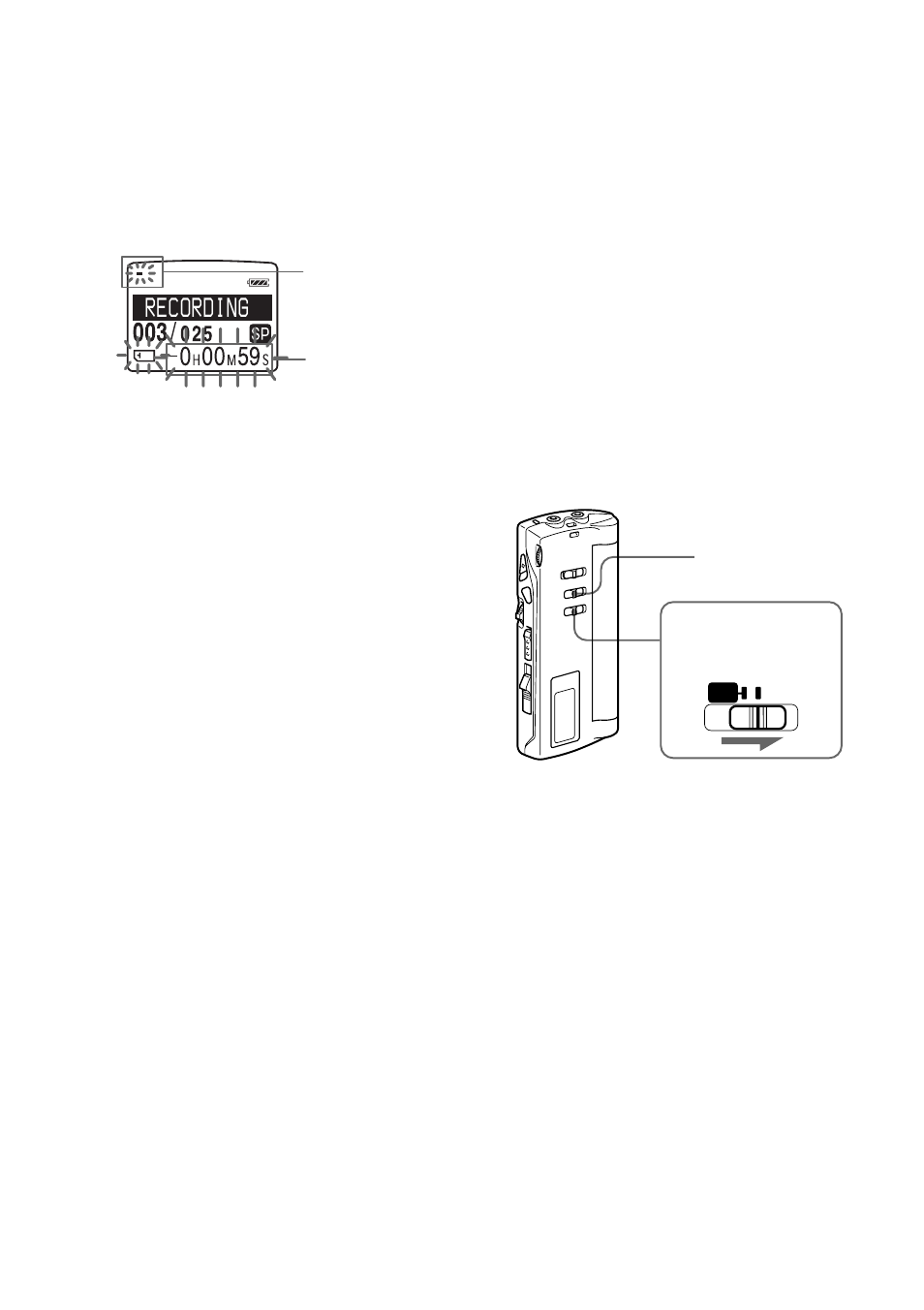 Recordi g n | Sony ICD-MS1 User Manual | Page 14 / 72
