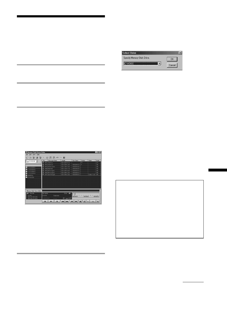 Starting up the software | Sony ICD-MS1 User Manual | Page 43 / 72