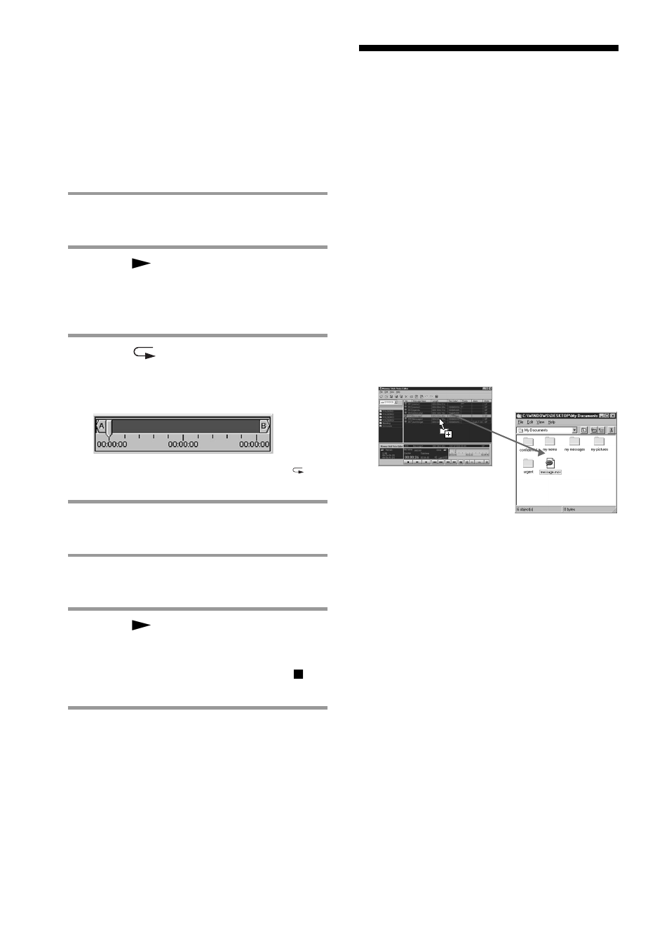 Saving messages to the computer, Saving messages or folders | Sony ICD-MS1 User Manual | Page 48 / 72