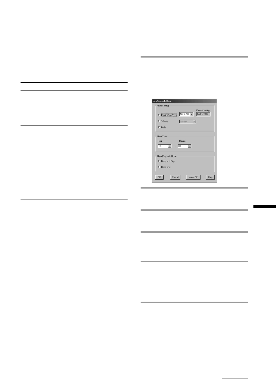 Sorting the messages, Changing the alarm settings | Sony ICD-MS1 User Manual | Page 55 / 72