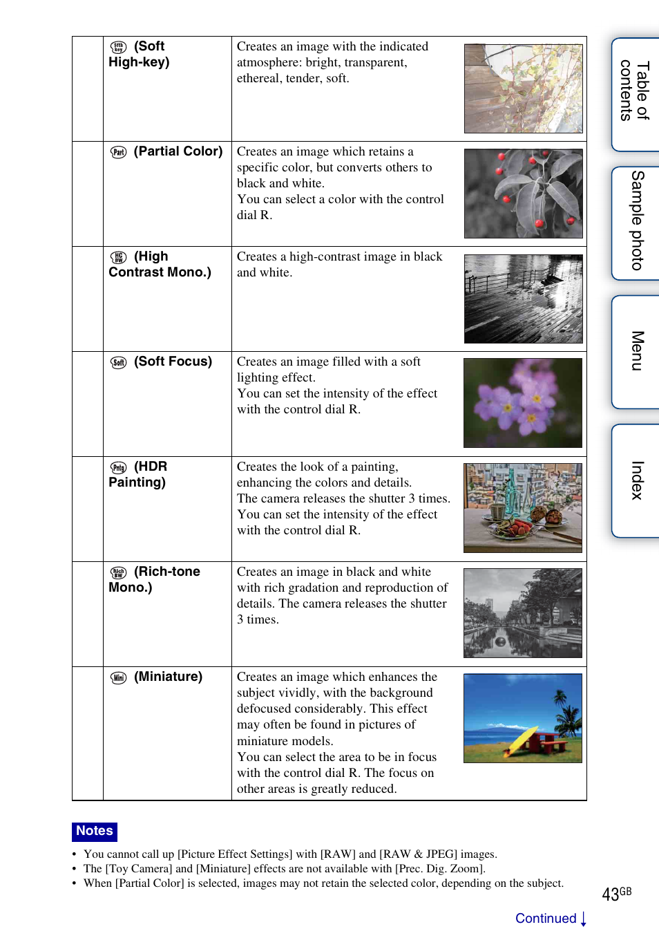 Sony NEX-7K User Manual | Page 43 / 211