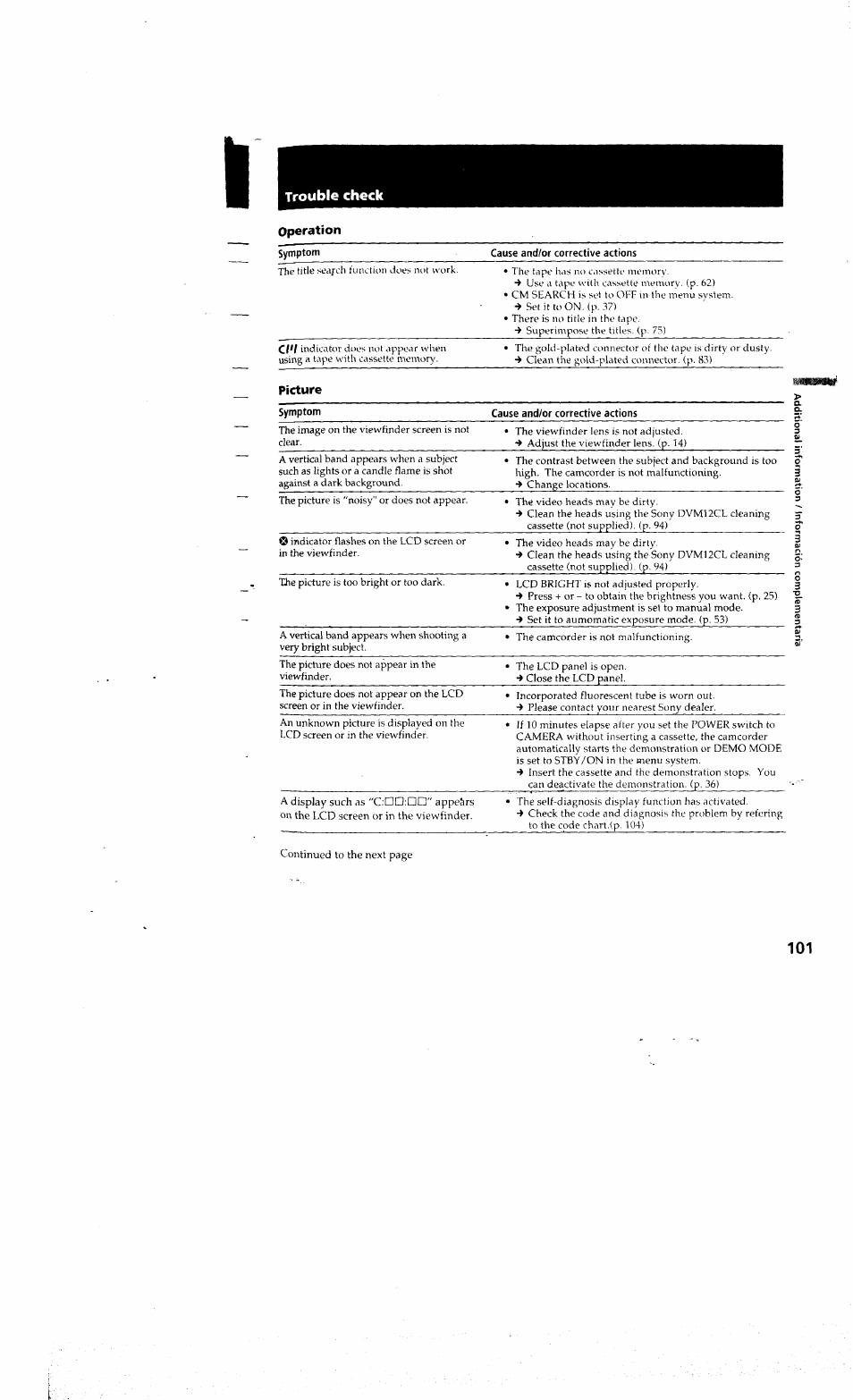 Sony DCR-PC10 User Manual | Page 99 / 122