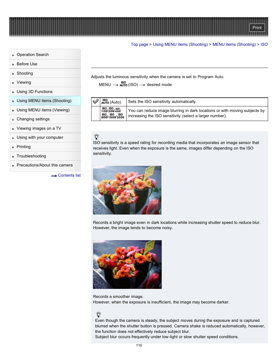 Sony DSC-WX9 User Manual | Page 110 / 252
