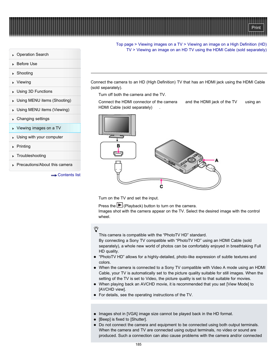 Sony DSC-WX9 User Manual | Page 185 / 252