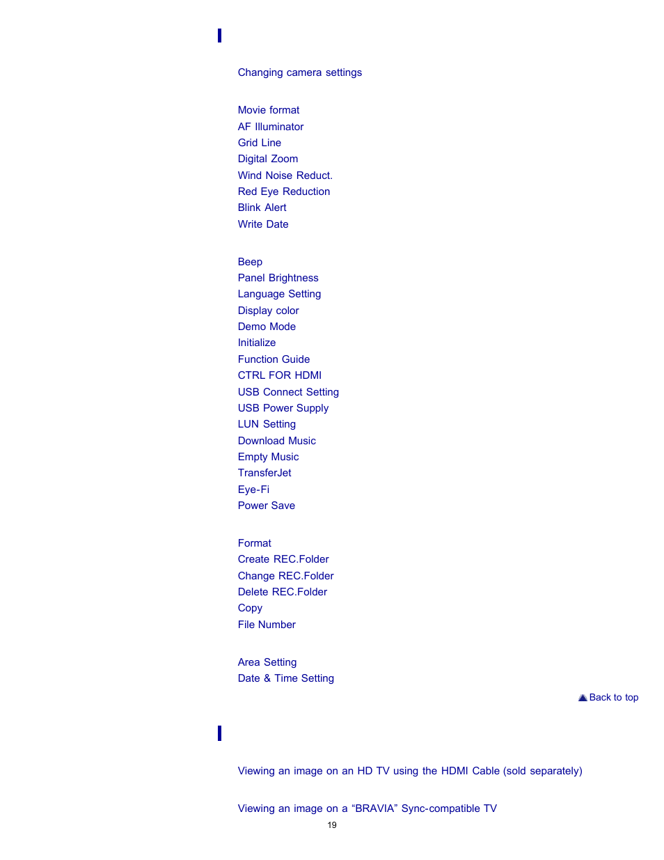Sony DSC-WX9 User Manual | Page 19 / 252