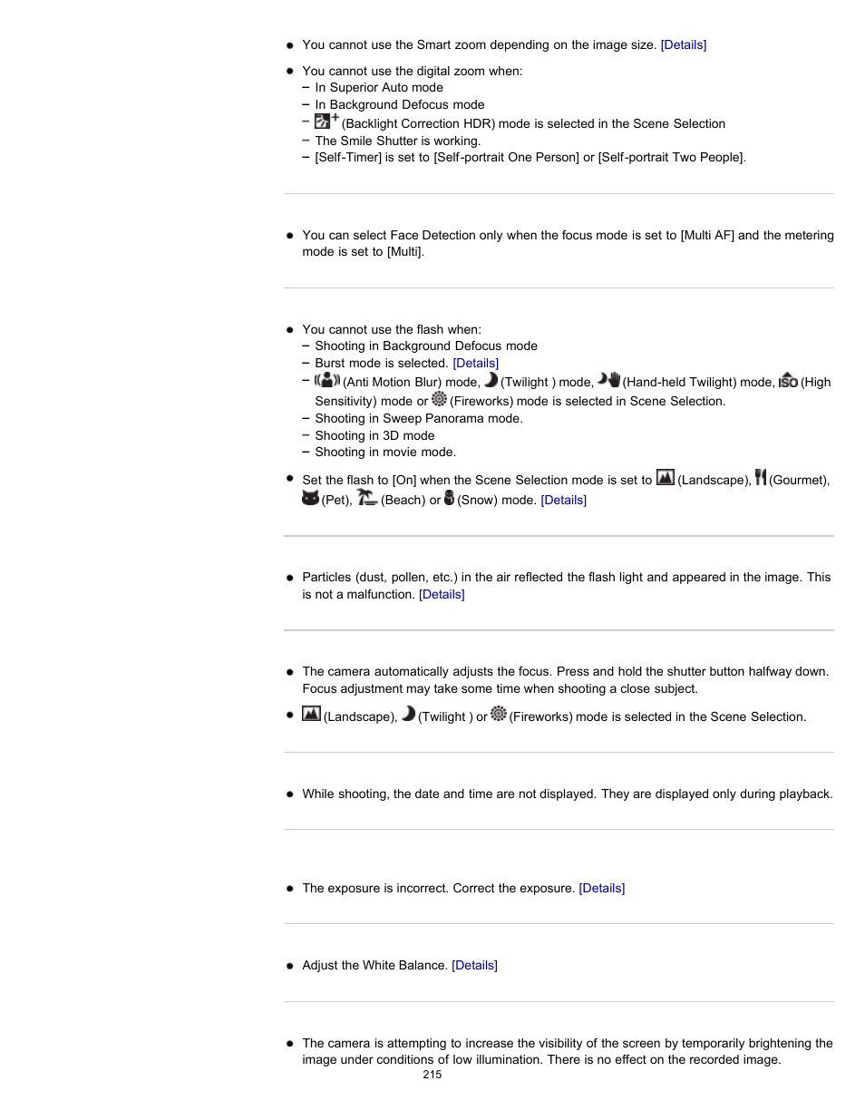 Sony DSC-WX9 User Manual | Page 215 / 252