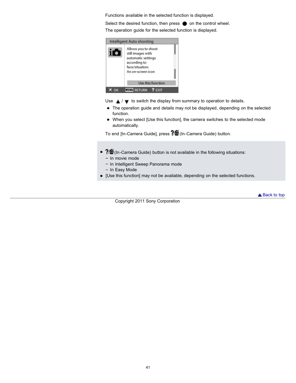 Sony DSC-WX9 User Manual | Page 41 / 252