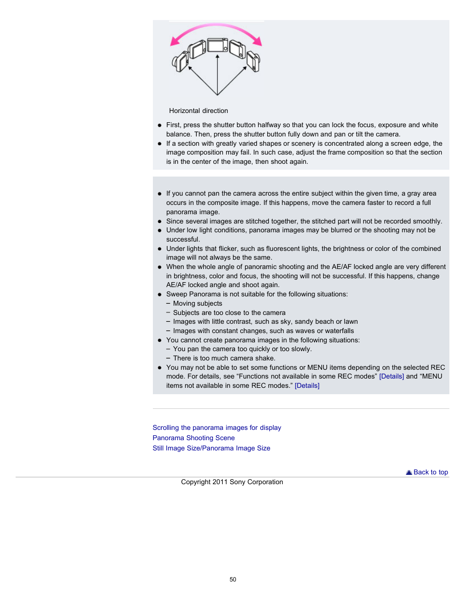 Sony DSC-WX9 User Manual | Page 50 / 252