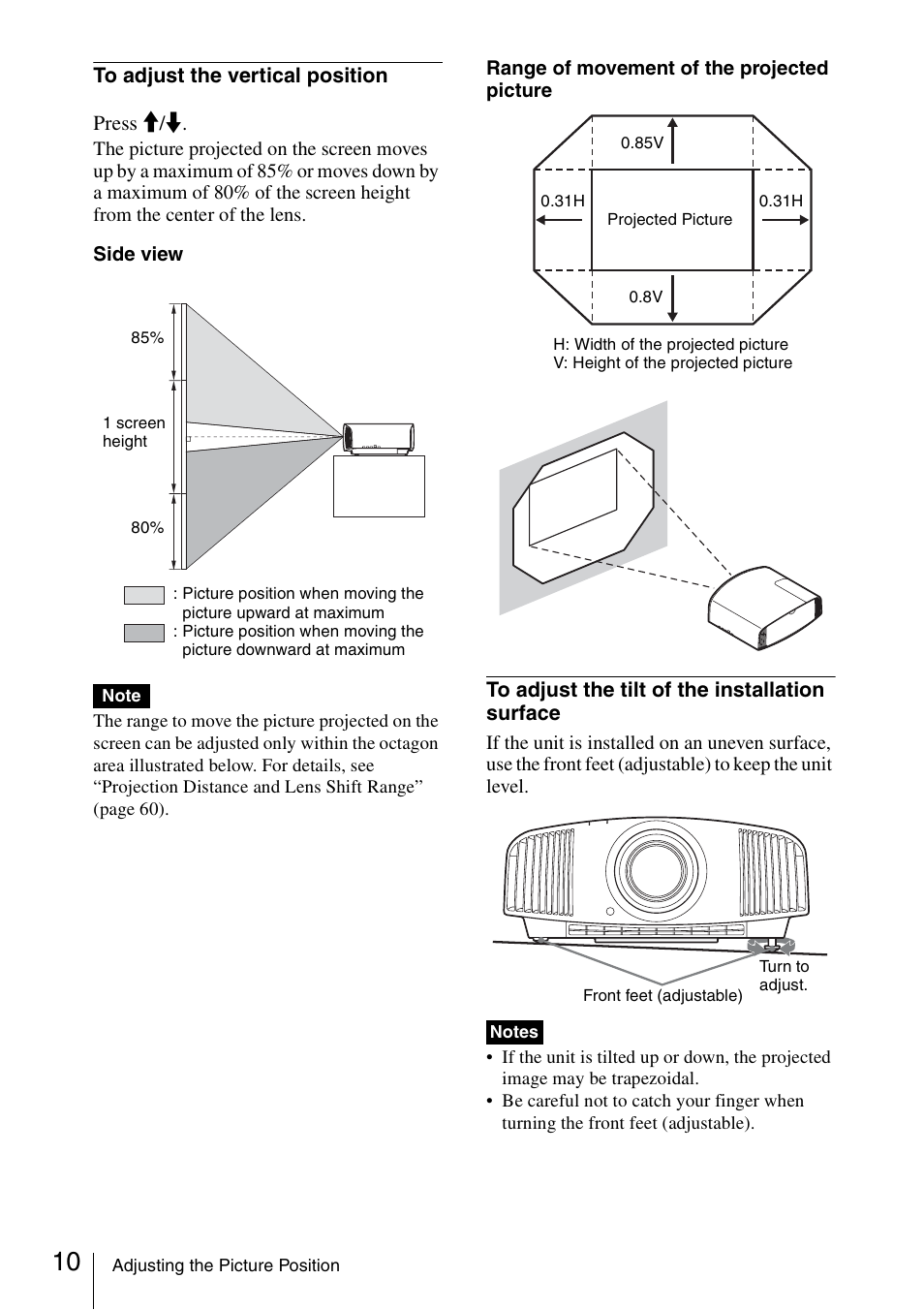 Sony VPL-VW600ES User Manual | Page 10 / 88