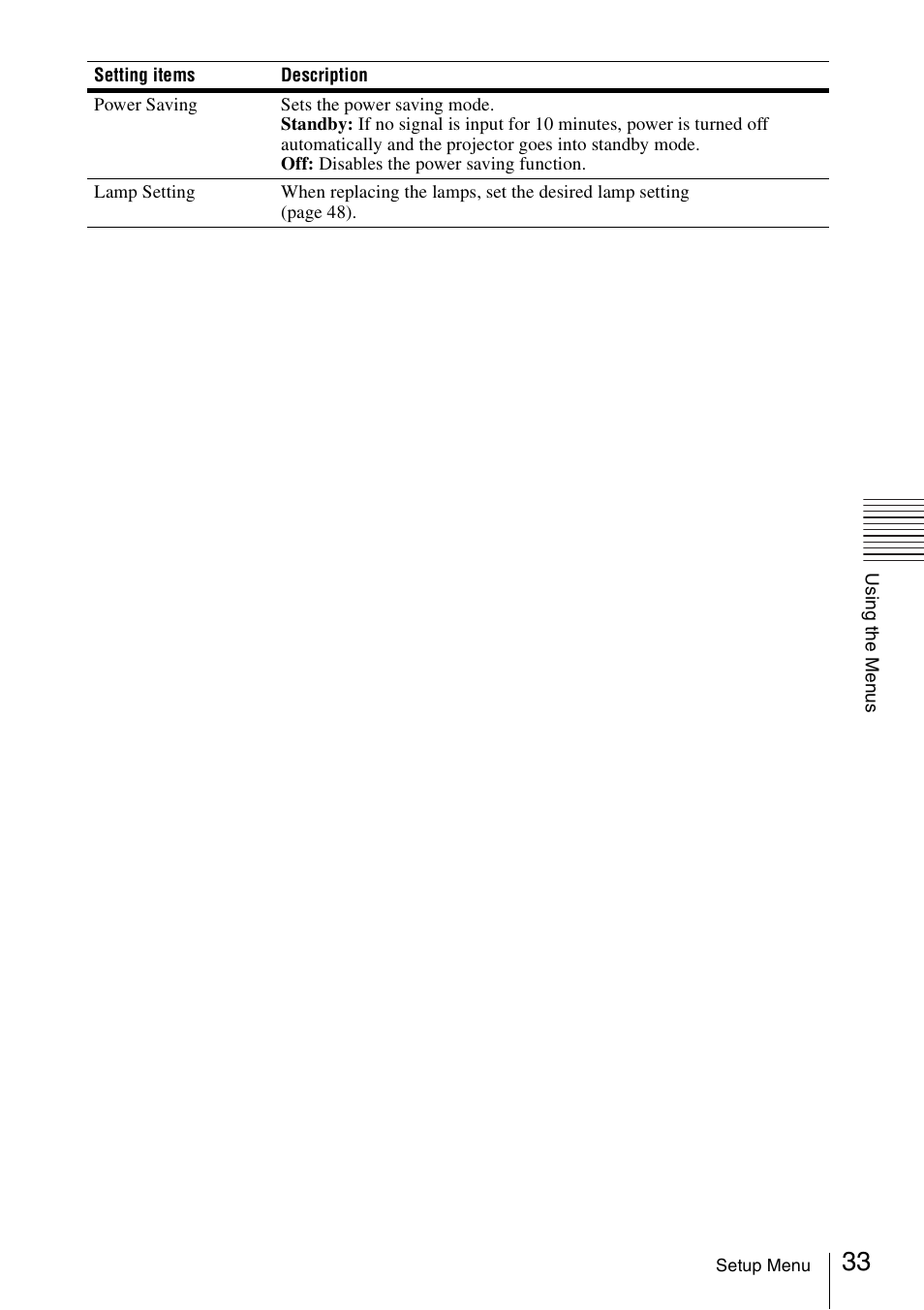 Sony VPL-VW600ES User Manual | Page 33 / 88