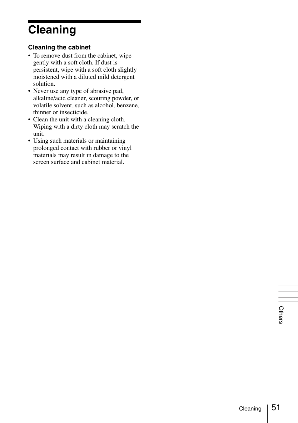 Cleaning | Sony VPL-VW600ES User Manual | Page 51 / 88