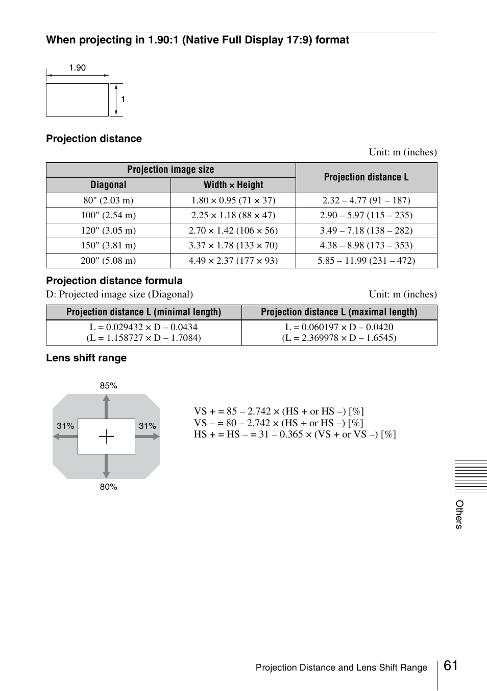 Sony VPL-VW600ES User Manual | Page 61 / 88