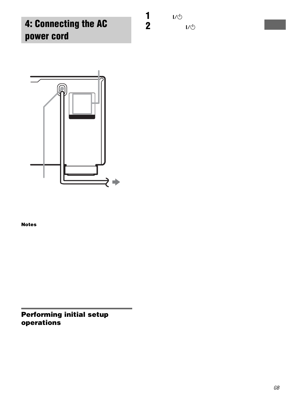 Connecting the ac power cord | Sony STR-DA1000ES User Manual | Page 19 / 56