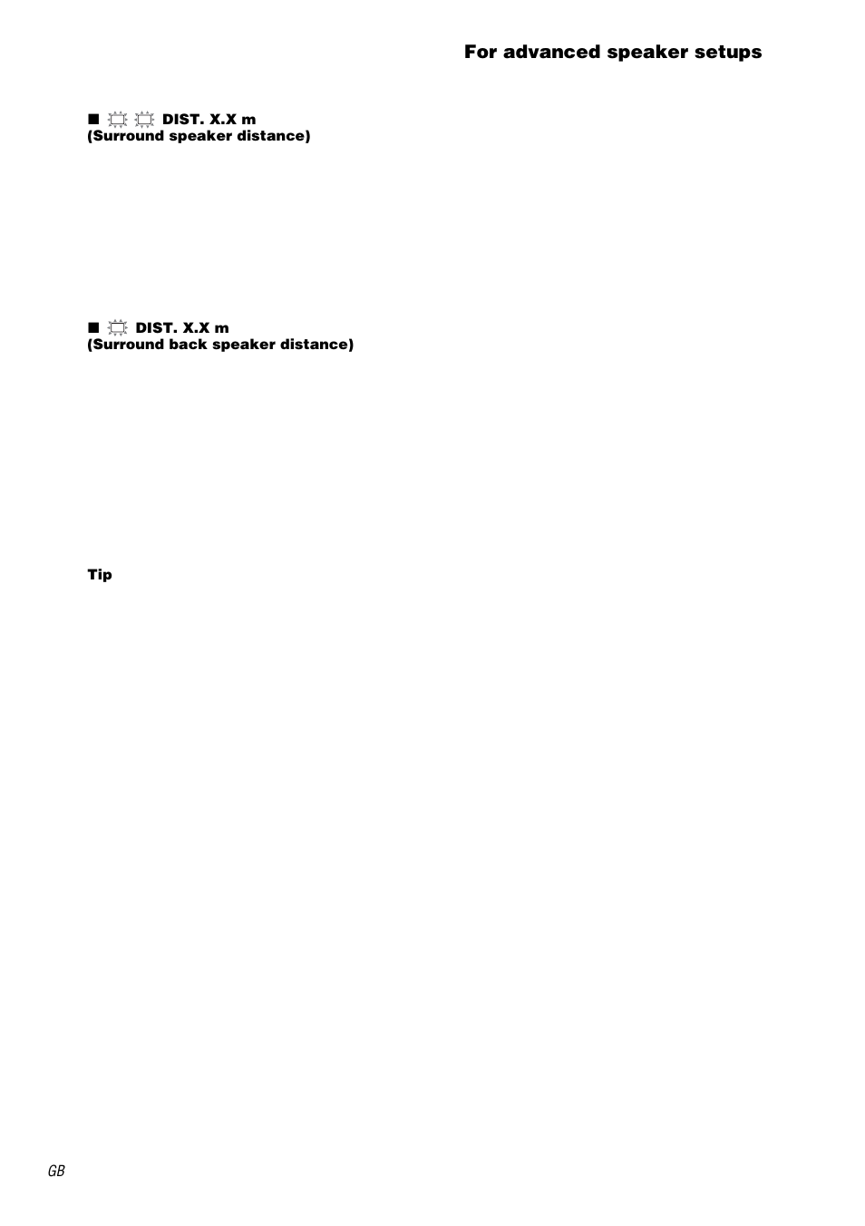 For advanced speaker setups | Sony STR-DA1000ES User Manual | Page 22 / 56