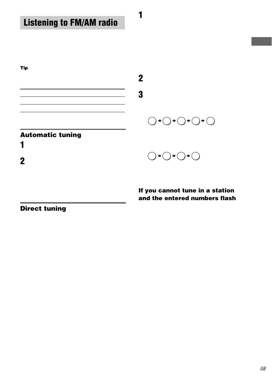 Listening to fm/am radio | Sony STR-DA1000ES User Manual | Page 25 / 56