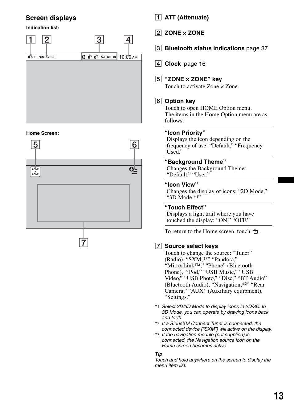 Sony XAV-601BT User Manual | Page 13 / 220