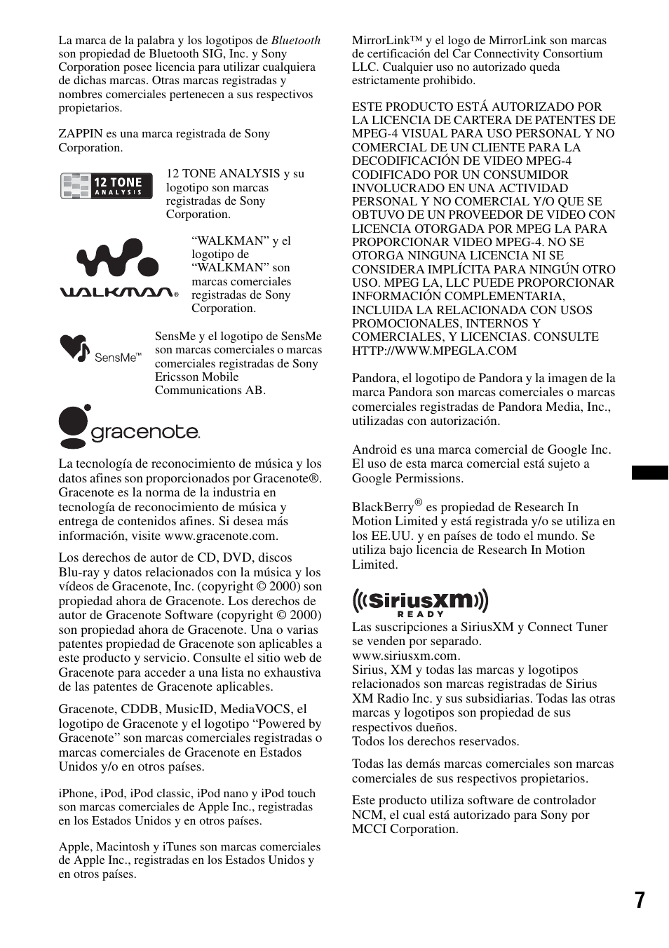 Sony XAV-601BT User Manual | Page 151 / 220