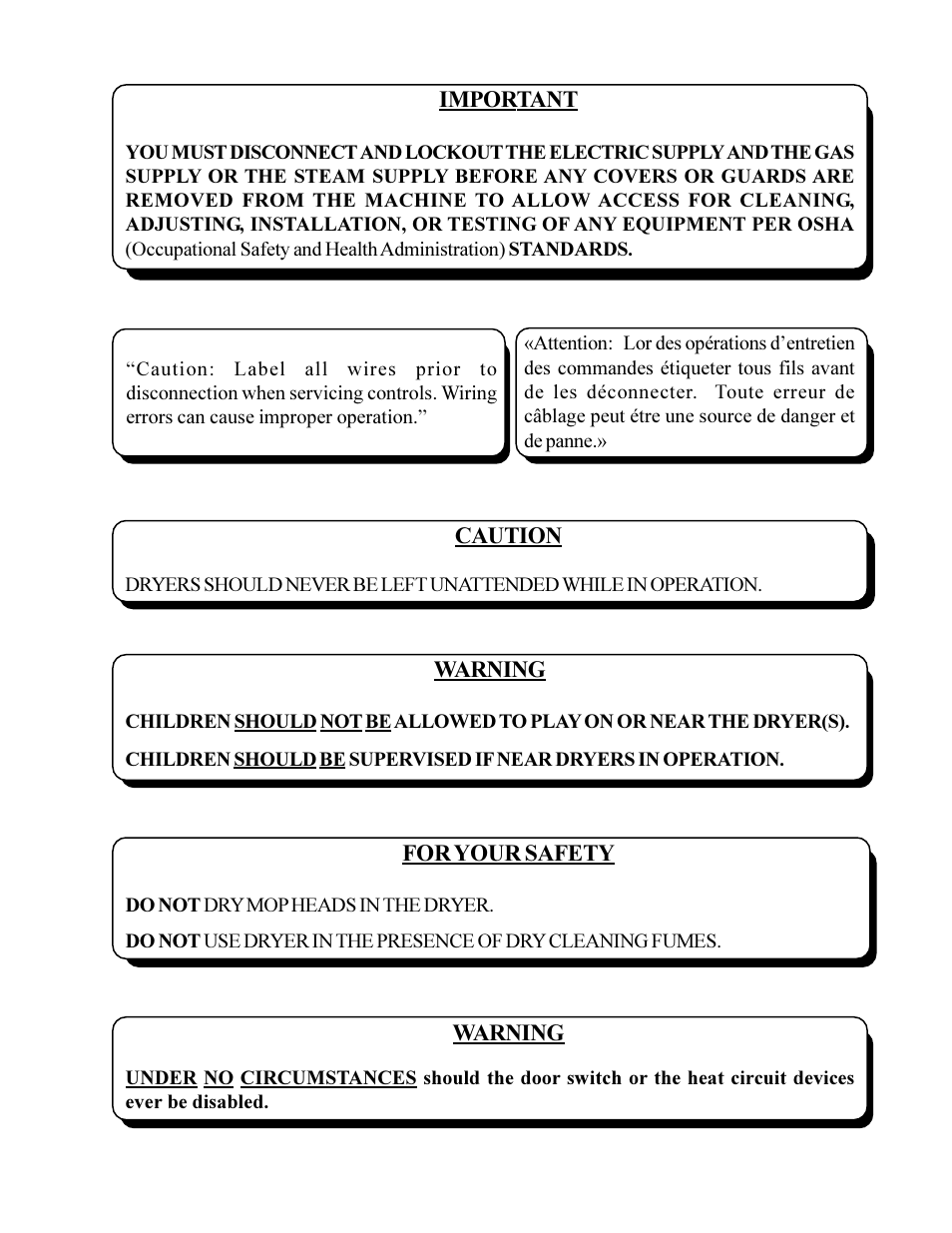 American Dryer Corp. AD-310 Phase 7 User Manual | Page 3 / 81