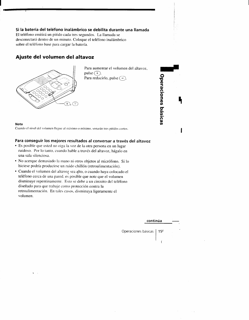 Ajuste del volumen del altavoz | Sony SPP-AQ600 User Manual | Page 63 / 98