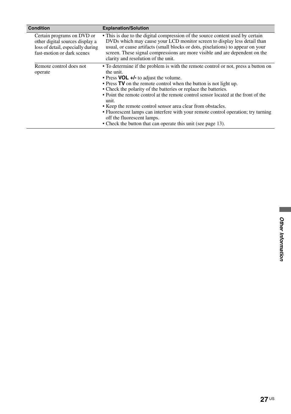 Sony KLV-40ZX1M User Manual | Page 27 / 87