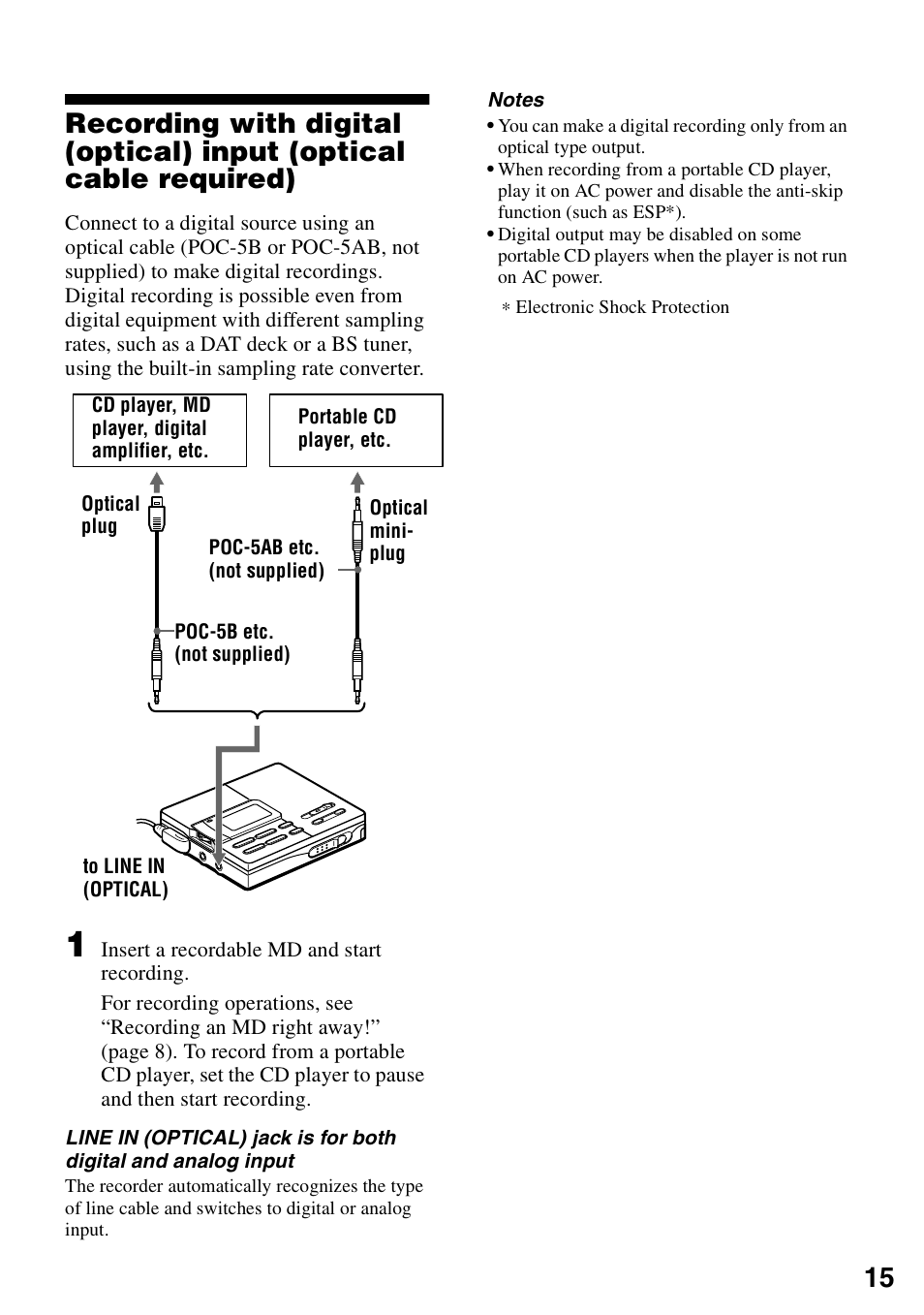 Sony MZ-R90 User Manual | Page 15 / 56