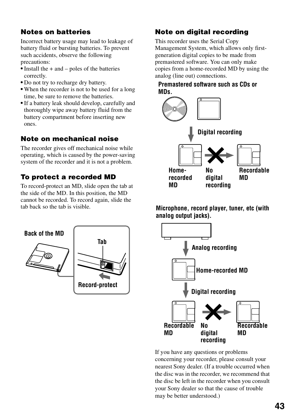 Sony MZ-R90 User Manual | Page 43 / 56