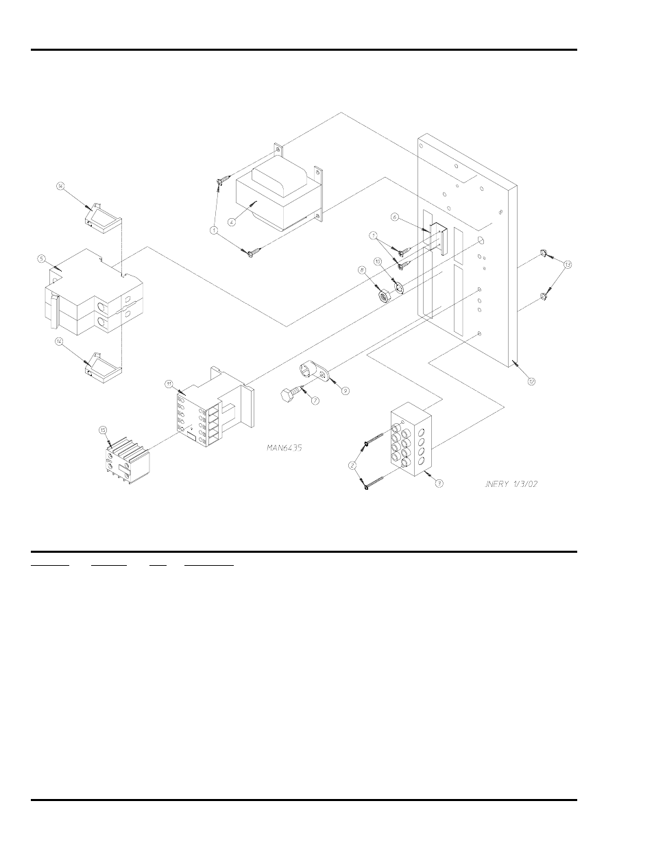 480v dual timer rear electric relay panel assembly | American Dryer Corp. ML-758 User Manual | Page 38 / 46