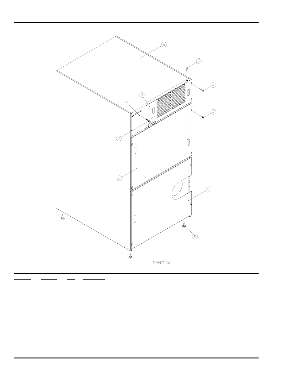 Outer top / back guard assemblies | American Dryer Corp. ML-758 User Manual | Page 40 / 46