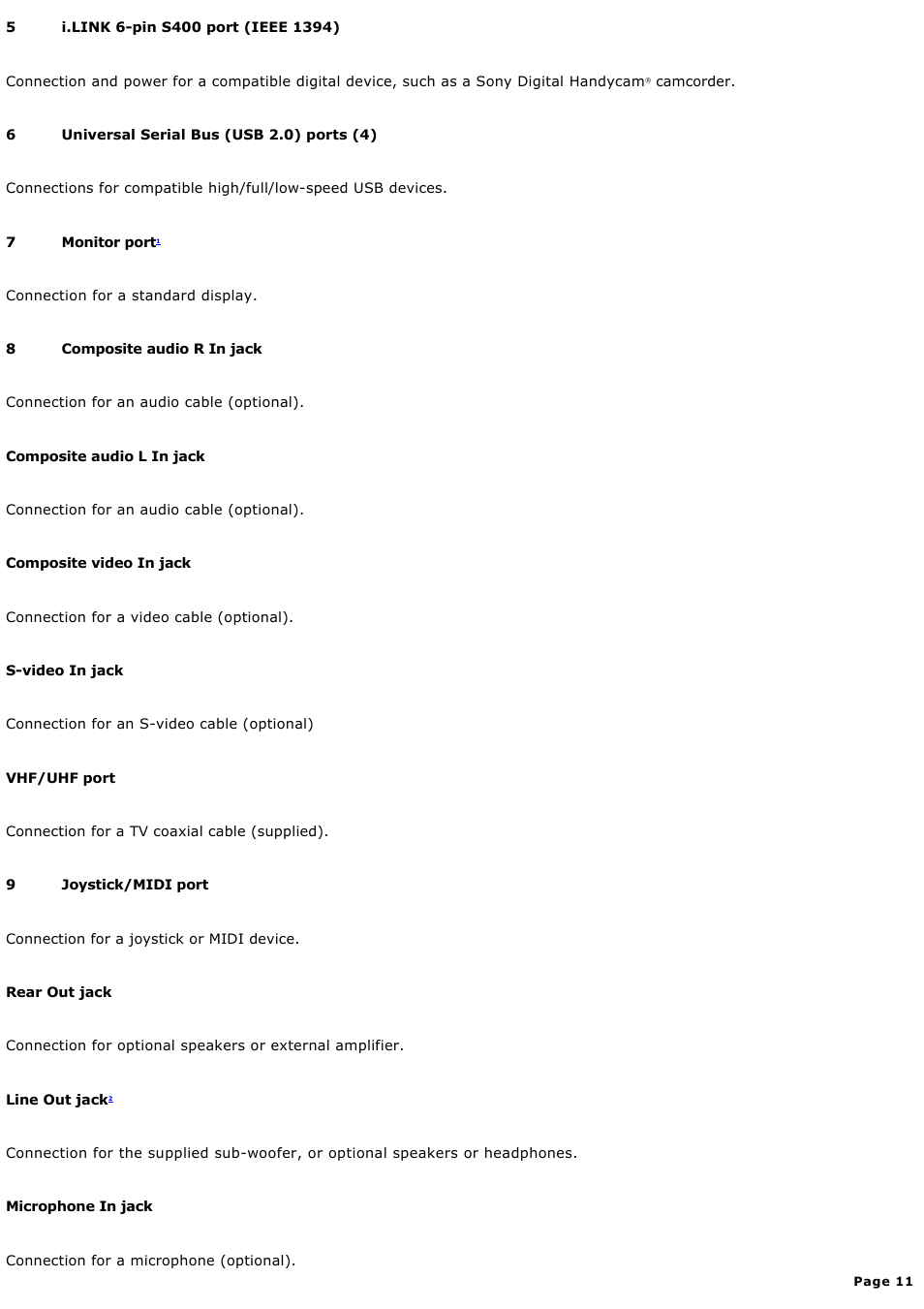 Sony PCV-RZ46G User Manual | Page 11 / 229