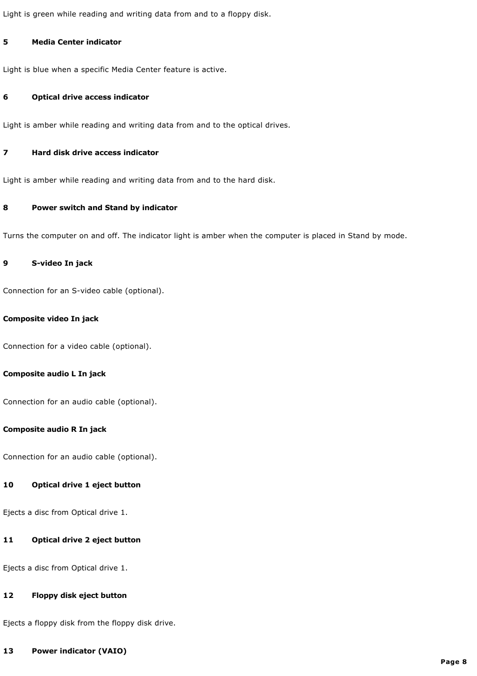 Sony PCV-RZ46G User Manual | Page 8 / 229