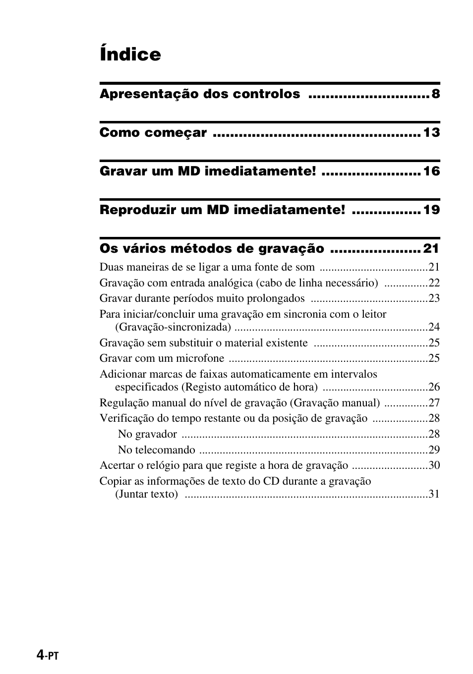 Índice | Sony MZ-R900 User Manual | Page 144 / 212